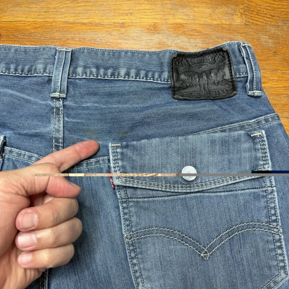 Levi's 569 Jeans Men's 33x30 Loose Straight Denim Snap Flap Double Pockets EUC